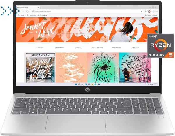 HP Laptop 15/ 15-fc0165nia/ R3-7320U/ 15.6 FHD IPS AG 300nits Narrow border/ AMD Radeon/ 8GB/ 512GB/ DOS/ noODD/ kbd_ENG/ Natural Silver (FF+) ноутбук HP Laptop 15/ 15-fc0165nia/ R3-7320U/ 15.6 FHD IPS AG 300nits Narrow border/ AMD Radeon/ 8GB/ 512GB/ DOS/ noODD/ kbd_ENG/ Natural Silver (FF+) ноутбук